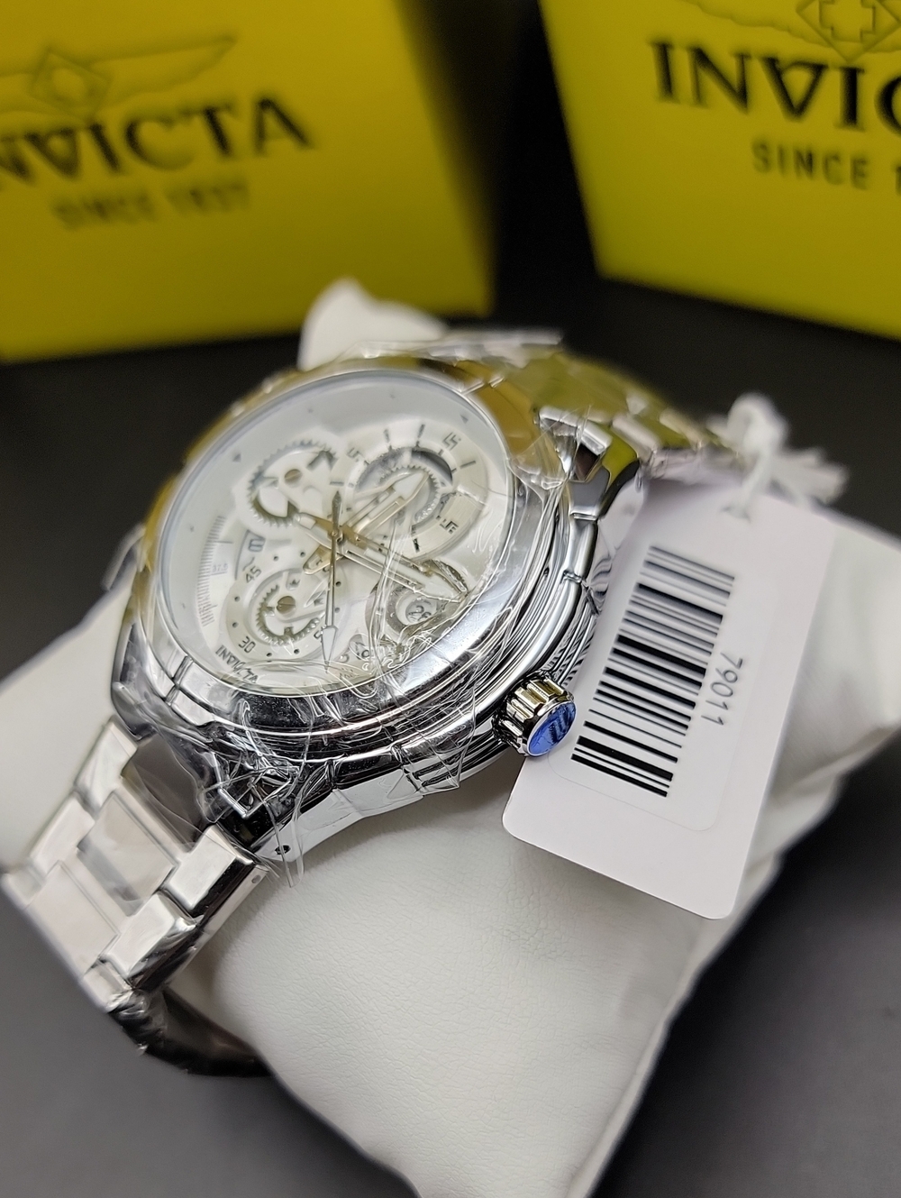 NEW 🏁 Invicta S1 Rally Men's 44mm Polished Silver Stainless Steel Watch 79011 - Picture 9 of 12